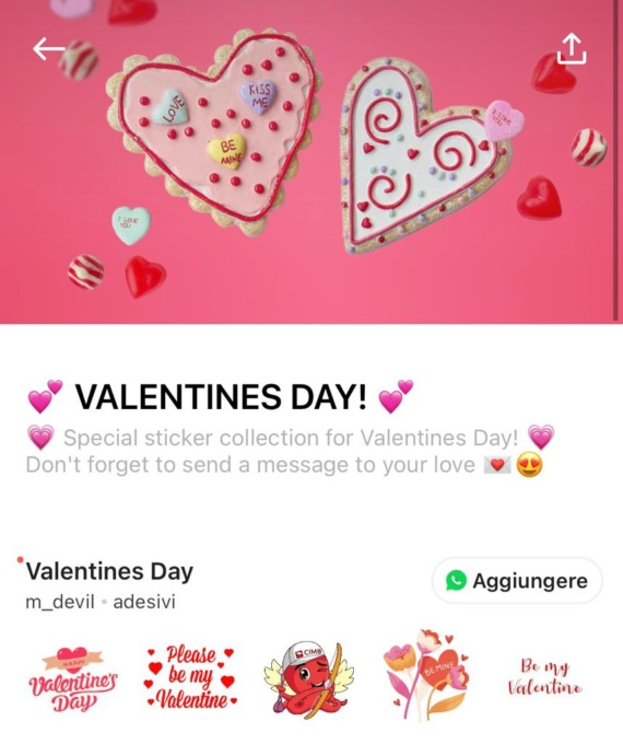 San Valentino Come Scaricare E Inviare Gli Sticker Su Whatsapp Ai