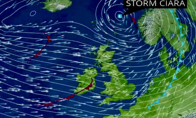 La tempesta Ciara spaventa l’Europa: e l’Italia? VIDEO