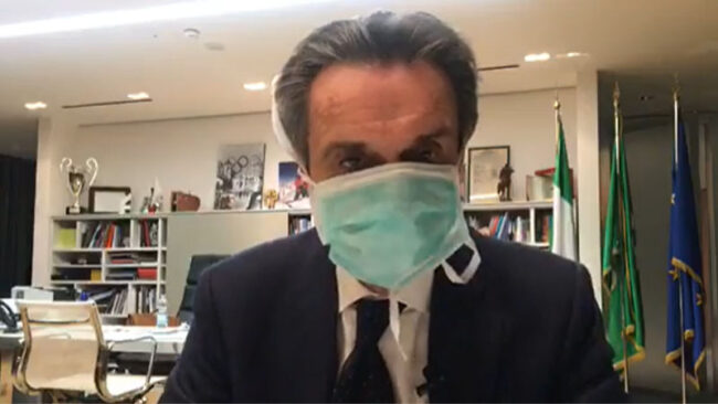 Coronavirus: confermata positività di una stretta collaboratrice del governatore della Lombardia