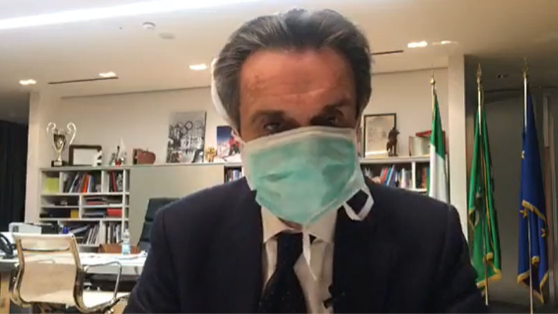 Coronavirus: confermata positività di una stretta collaboratrice del governatore della Lombardia