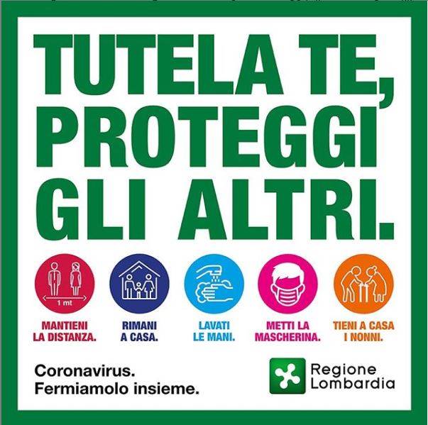 Coronavirus, campagna informativa Regione Lombardia