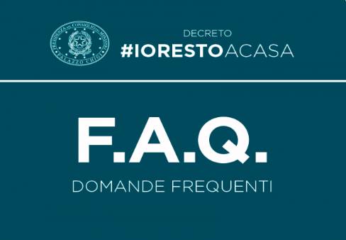 Coronavirus – #IoRestoaCasa, domande frequenti sulle misure adottate dal Governo