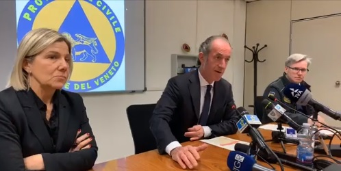 Veneto chiuso per Coronavirus, Zaia: “Chiesto di rimuovere il blocco”
