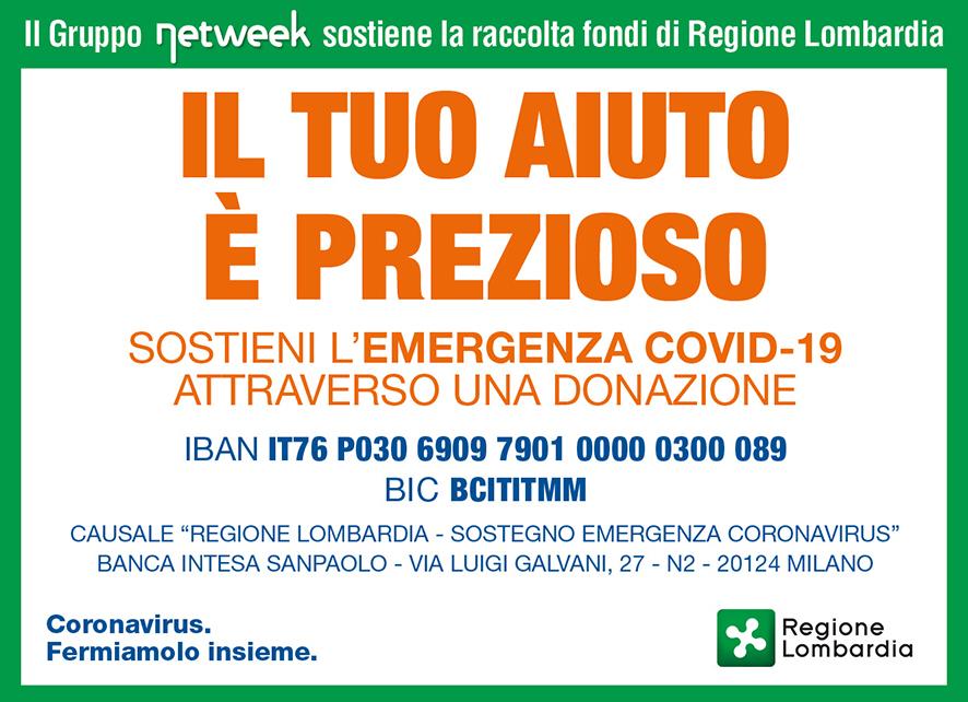 Campagna “Il tuo aiuto è prezioso” di Regione Lombardia: superati i 76 milioni di euro!