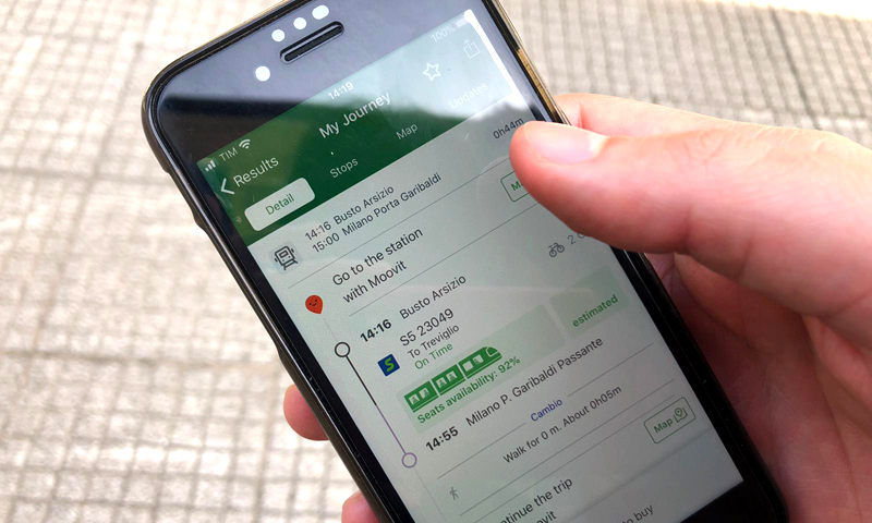 App di Trenord ti dice quanti posti ci sono sul treno in arrivo