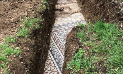 Da sotto la vigna spunta il mosaico di un'antica villa romana