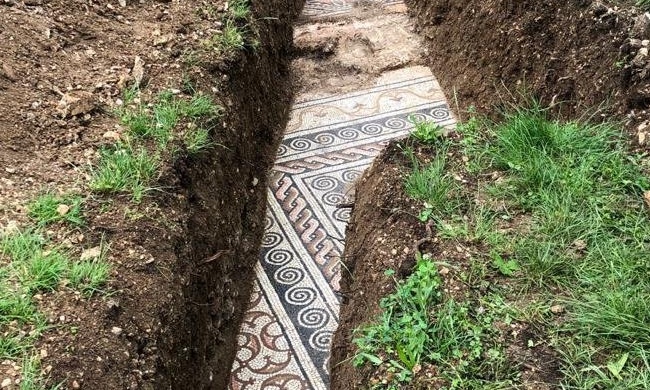Da sotto la vigna spunta il mosaico di un’antica villa romana