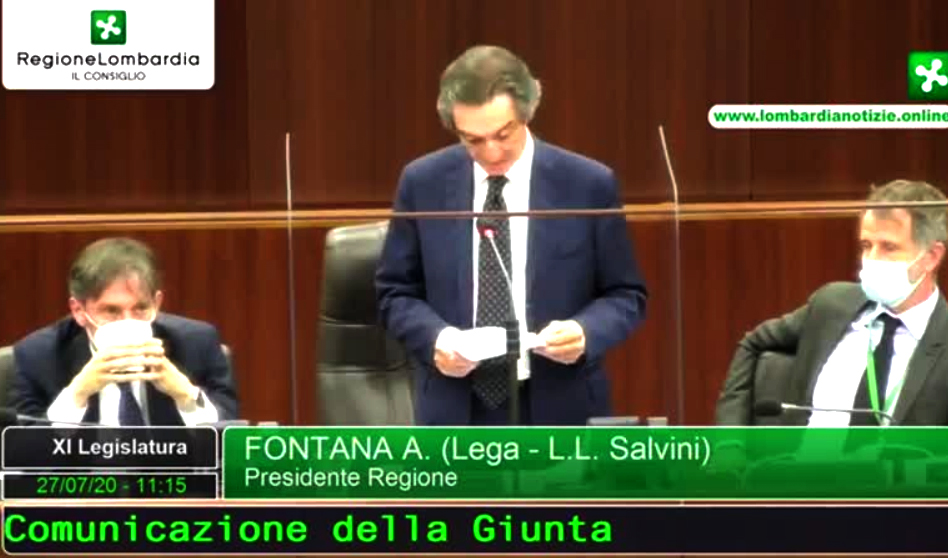Caso camici, Fontana: “Si vuole stravolgere realtà”. I 5 Stelle: “Mozione di sfiducia”