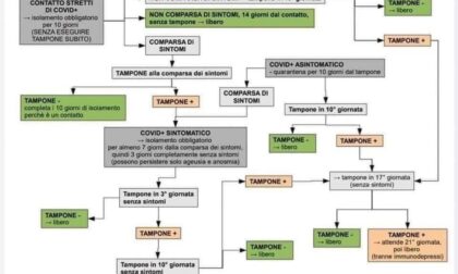 Cosa fare se scopro di essere entrato in contatto con un positivo? LO SCHEMONE RISOLUTIVO