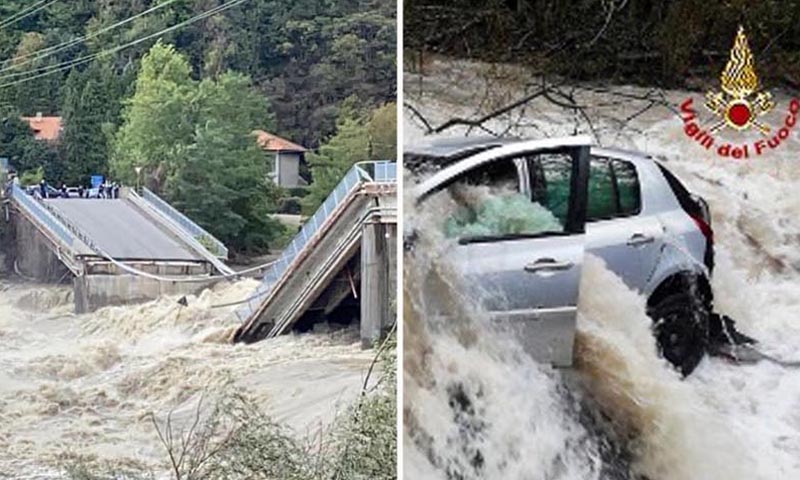 Maltempo: dispersi in Piemonte, in Lombardia esondano fiumi e laghi, a Venezia il Mose ferma l’acqua alta