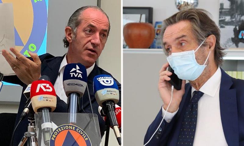A Fontana e Zaia il nuovo Dpcm non piace