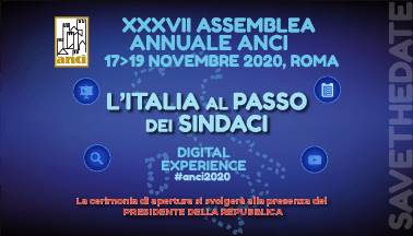 La XXXVII Assemblea Anci sarà una digital experience, appuntamento il 17, 18 e 19 novembre