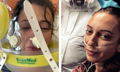 Fuori dalla terapia intensiva la mamma poliziotta del video col casco