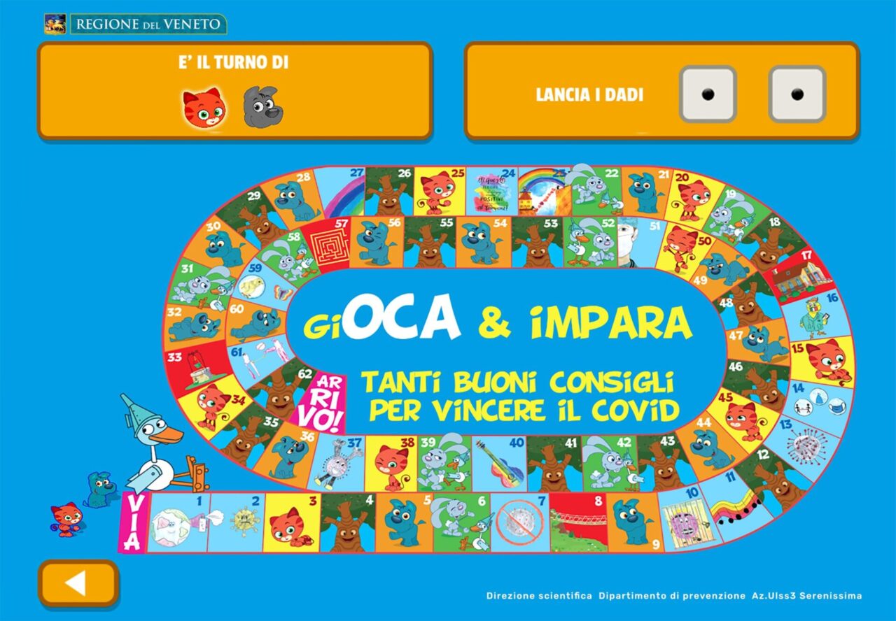 Covid, Zaia si “inventa” il gioco dell’oca per educare al rispetto delle norme
