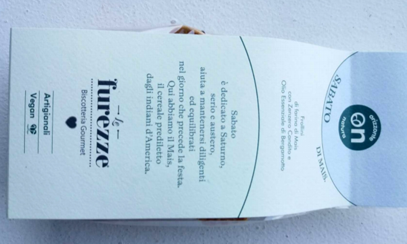 Allergene non dichiarato: attenzione ai frollini di mais con zenzero