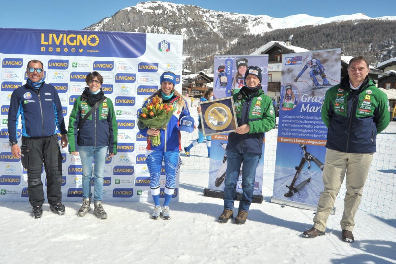 Cancro Primo Aiuto premia la campionessa di sci Marta Bassino