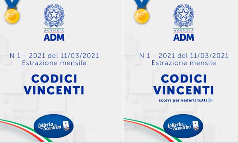 Estratti i primi dieci vincitori della lotteria degli scontrini