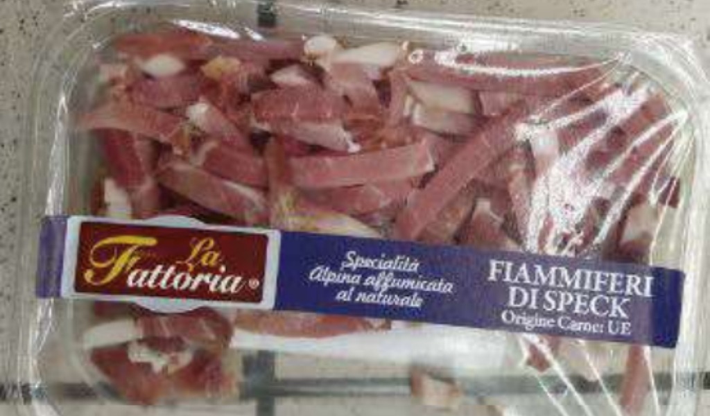 Presenza di Listeria, richiamati Fiammiferi di Speck per rischio microbiologico