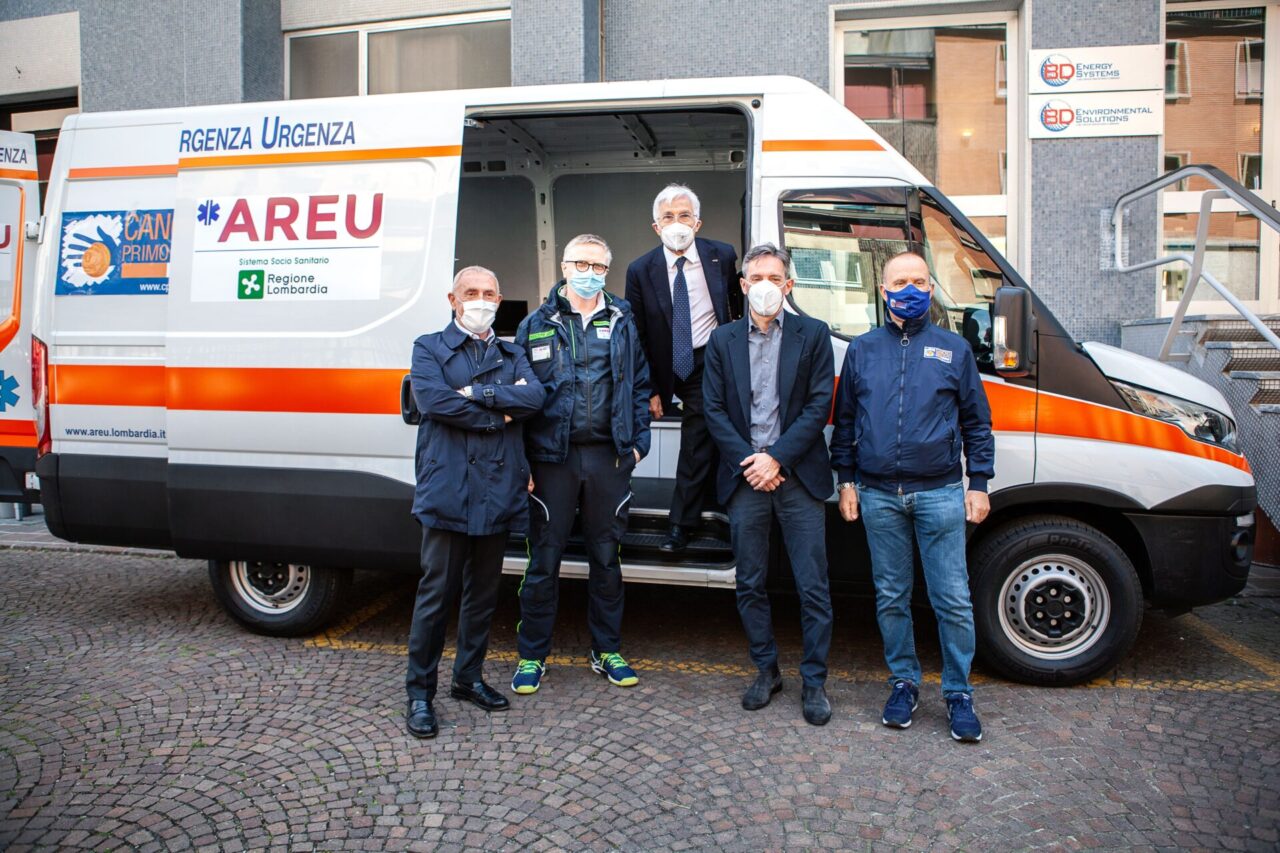 Cancro Primo Aiuto dona un mezzo all’Areu per potenziare il servizio di vaccinazione  in Lombardia