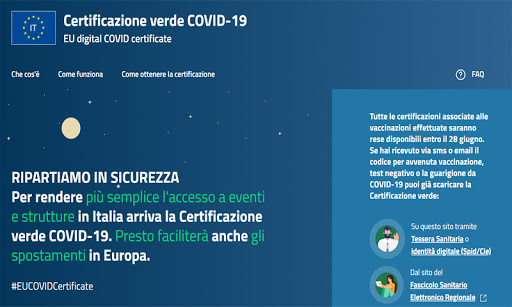 Il premier Draghi ha firmato il Dpcm: Green Pass italiano attivo dal 1 luglio