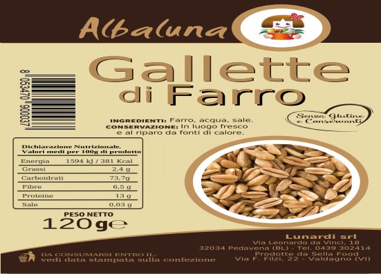 Allergene non dichiarato, gallette di farro richiamate: dentro c’era il glutine