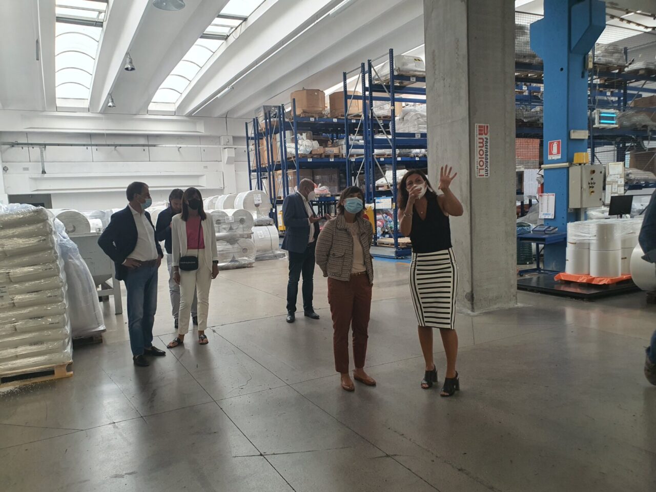 Serracchiani in visita alla Lamp