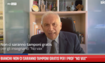 Il ministro Bianchi: "Niente tamponi gratis per i professori No vax"
