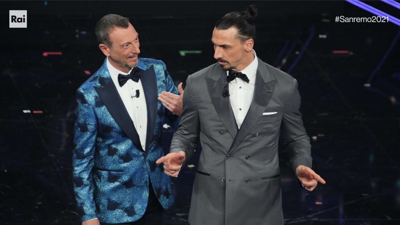 Ibra torna a Sanremo? Lui chiede ad Amadeus se lo deve “salvare” di nuovo…