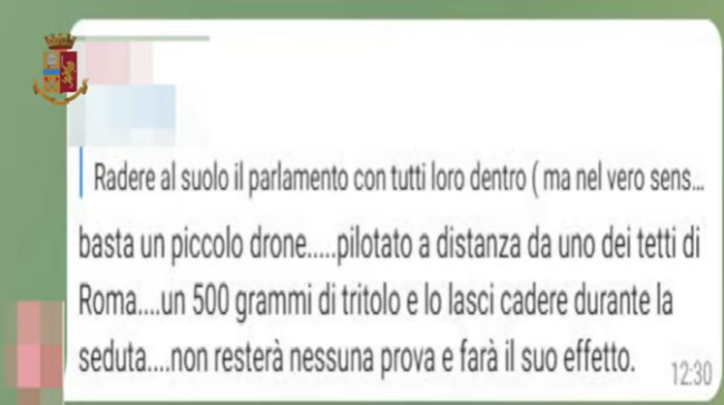 Le chat dei No vax: “Facciamo saltare il Parlamento”. “Sappiamo dove vive Draghi”