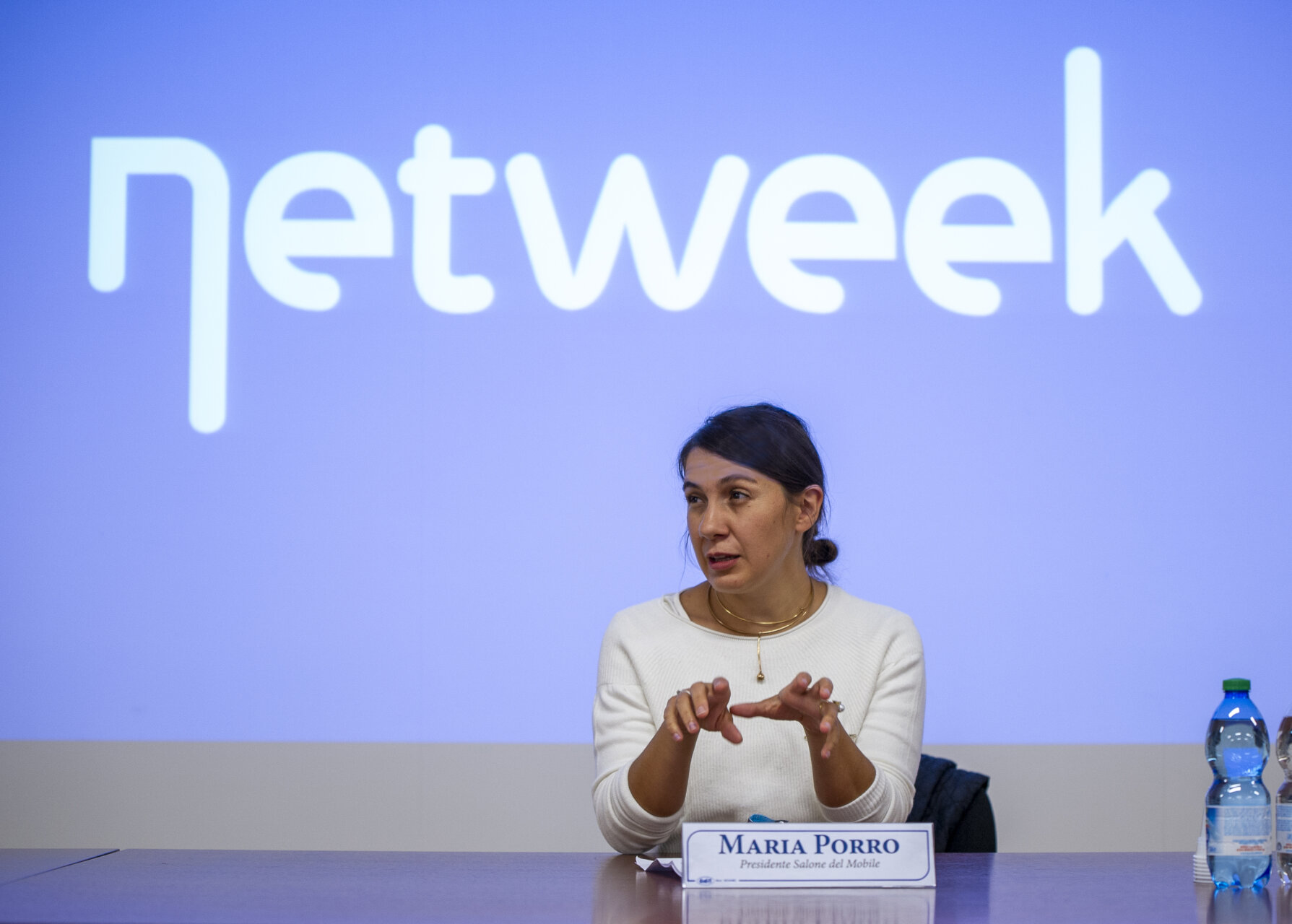 Salone del mobile: la presidente Maria Porro in visita nella sede Netweek