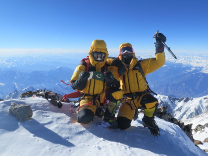 2016, Simone Moro e Ali Sadpara sulla cima del Nanga Parbat