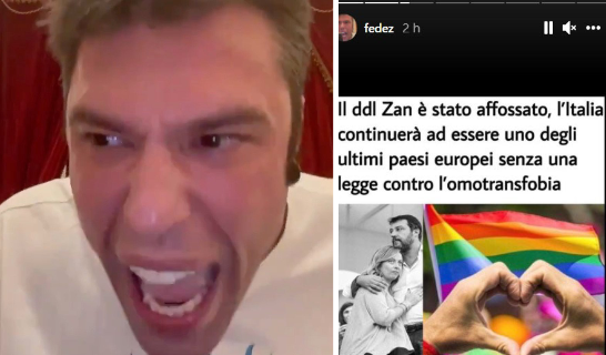 Il ddl Zan resta al palo: da Fedez alla Lucarelli, Vip furibondi sui social