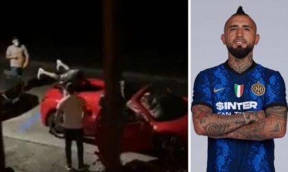 Vidal ubriaco a Como: il video delle capriole sulla Ferrari