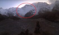 Il video della prima valanga sul Monte Rosa: ad ottobre è un evento raro