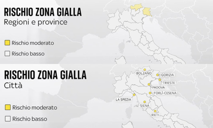 Dopo il Friuli anche l’Alto Adige in zona gialla