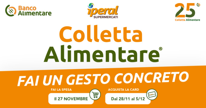 Iperal rinnova l’impegno con la Colletta Alimentare