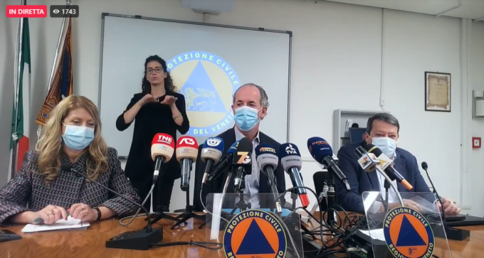 Covid, Zaia: “Zona gialla in Veneto dietro l’angolo” | + 931 positivi | Dati 10 novembre 2021