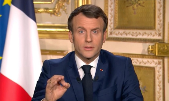 Il presidente francese Emmanuel Macron