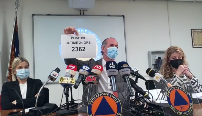 Covid, Zaia: “Da oggi prime dosi con accesso libero. Rischio zona gialla entro due settimane” | +2.362 positivi | Dati 30 novembre 2021