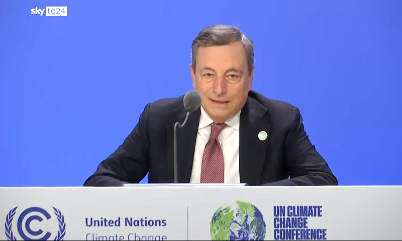 Cop 26, Draghi: "I soldi per il clima ci sono, usiamoli bene"