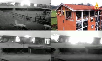 Il video dell'esplosione che ha sventrato un condominio per via di una fuga di gas