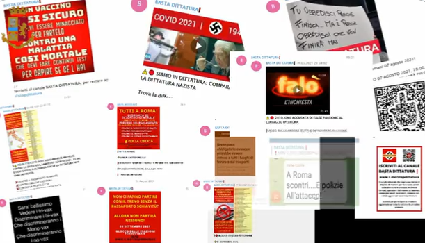 Perquisizioni agli estremisti No vax in 16 città. Sulle chat Telegram minacce a Draghi, medici e giornalisti