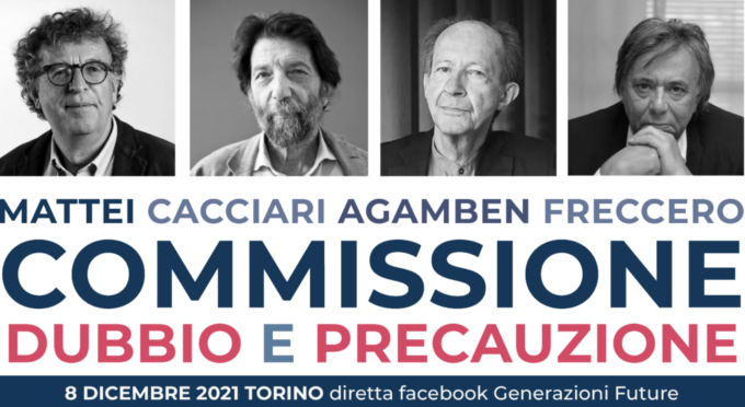 Al convegno No vax a Torino: “Noi come Gesù”. Mistero su Cacciari