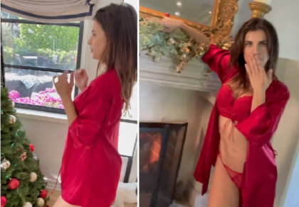 Elisabetta Canalis mozzafiato su Instagram: i video auguri di Natale