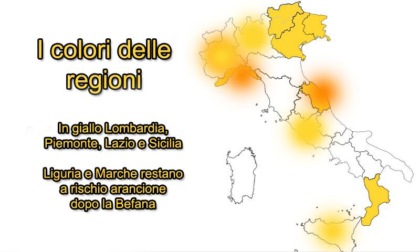 Le regioni in zona gialla nel 2022, ma il problema è l'arancione: chi rischia