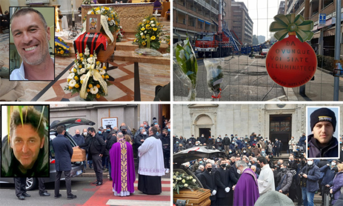 Ultimo saluto a tutti e tre gli operai del crollo della gru a Torino. Il Papa: “Dare dignità al lavoro, basta morti”