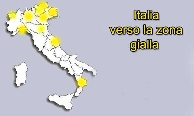Sei regioni superano la soglia da zona gialla per le terapie intensive