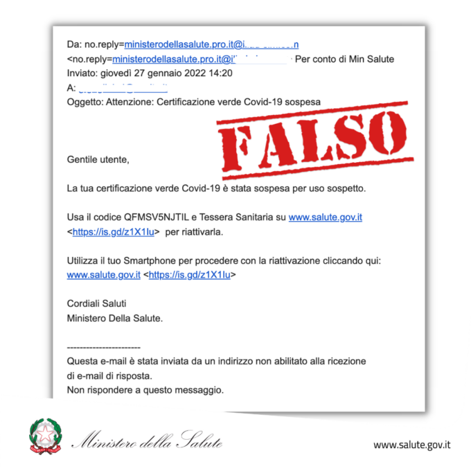 Green pass sospeso: occhio alla truffa