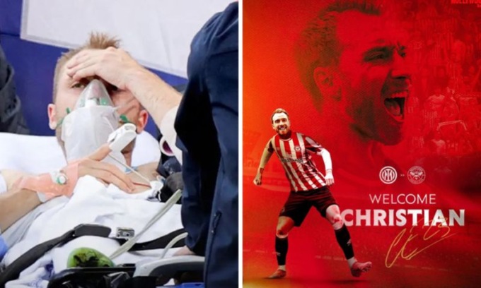 A 7 mesi dall’infarto in campo, Christian Eriksen torna a giocare in Inghilterra