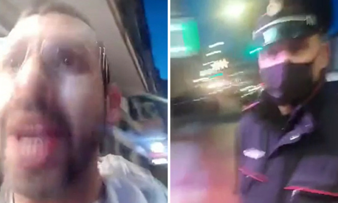 Il video del ristoratore no Green pass che non ne azzecca una e caccia i carabinieri